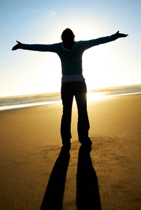 outstretched arm man